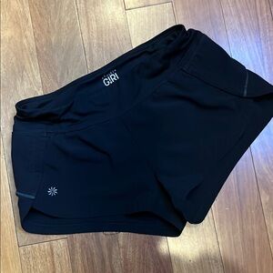 Athleta Lightweight Black Athletic Shorts for Active Wear